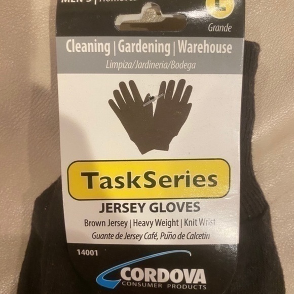 Task series men’s jersey gloves, L - Picture 2 of 2